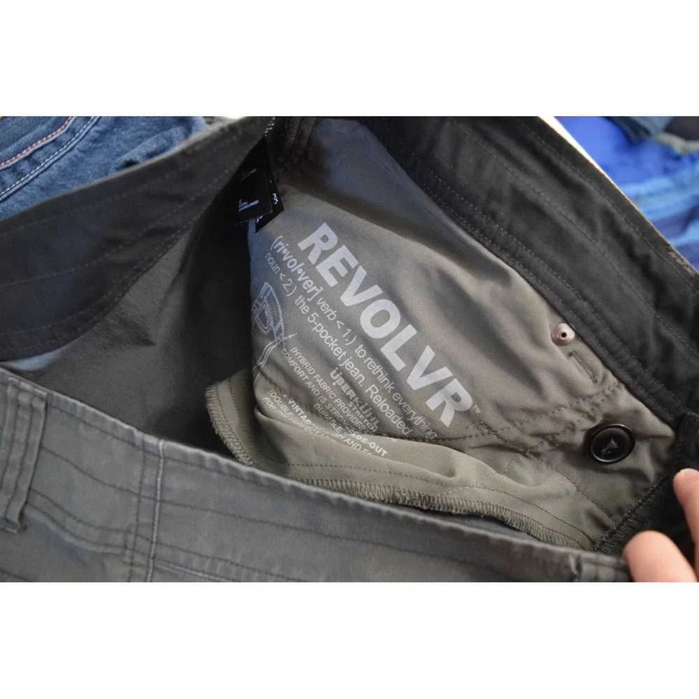 KUHL Revolvr Pants 40x30 Grey UberKuhl Stretch Hiking Outdoor Mens Utility